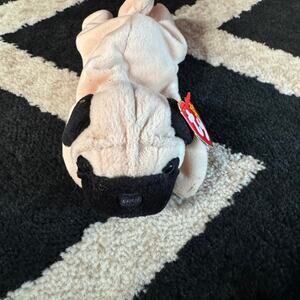 Rare Original TY Beanie Baby Pugsly MINT CONDITION! 1996